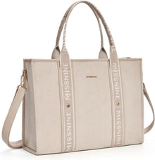 Tragetasche Canvas-Laptoptasche 15,6 Zoll Handtasche große