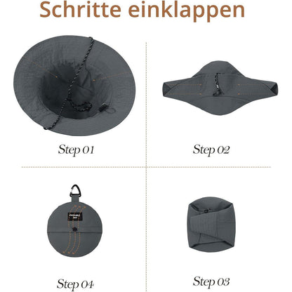 Wasserdichter Fischerhut Damen Herren – Rosa Outdoorhut