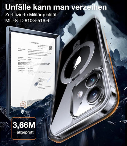iPhone 12 Hülle Pro MagSafe Transparent Militärschutz