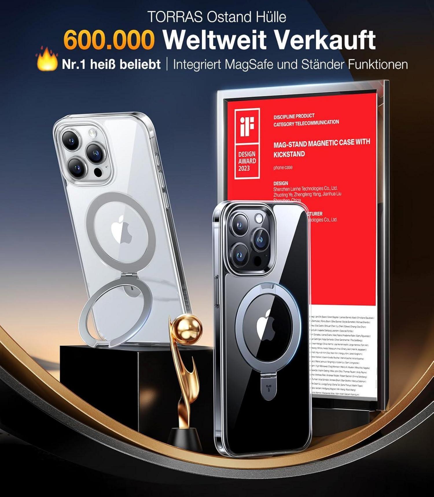 TORRAS iPhone 13 Pro Hülle MagSafe Stoßfest