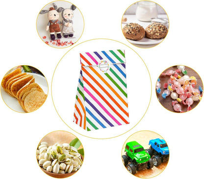 16x Papiertüten Geschenktüten Candy Tüten Aufkleber Party Kindergeburtstag