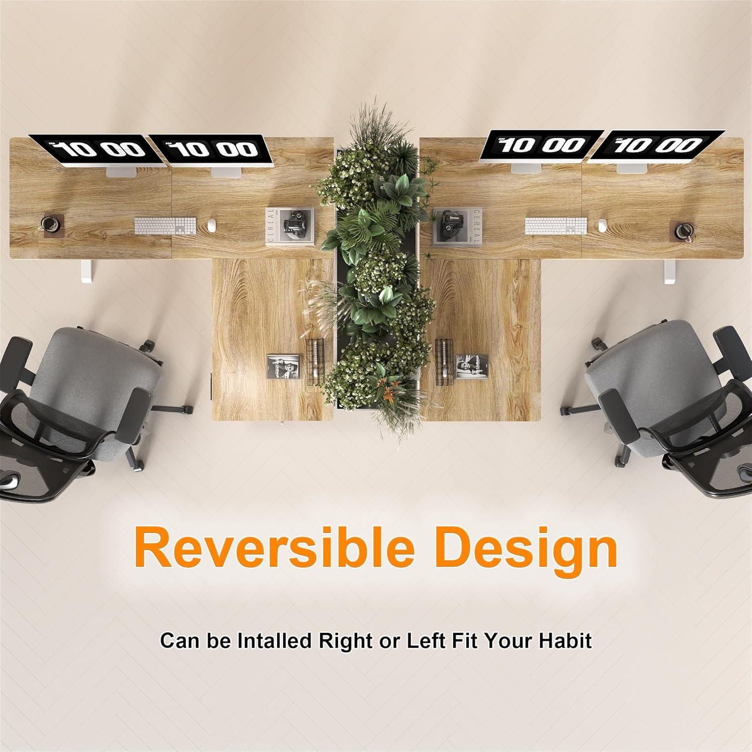 Elektrischer L-förmiger Schreibtisch höhenverstellbar 160x140 cm Ergonomischer Computertisch
