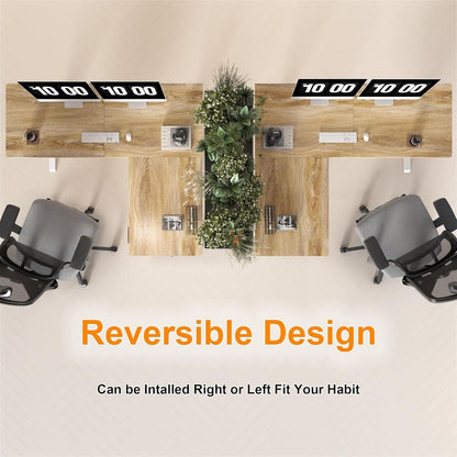 Elektrischer L-förmiger Schreibtisch höhenverstellbar 160x140 cm Ergonomischer Computertisch