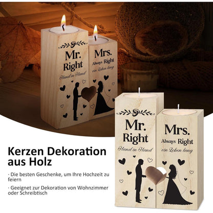 Hochzeitsgeschenk Kerzenständer Verlobung Jahrestag Geschenk