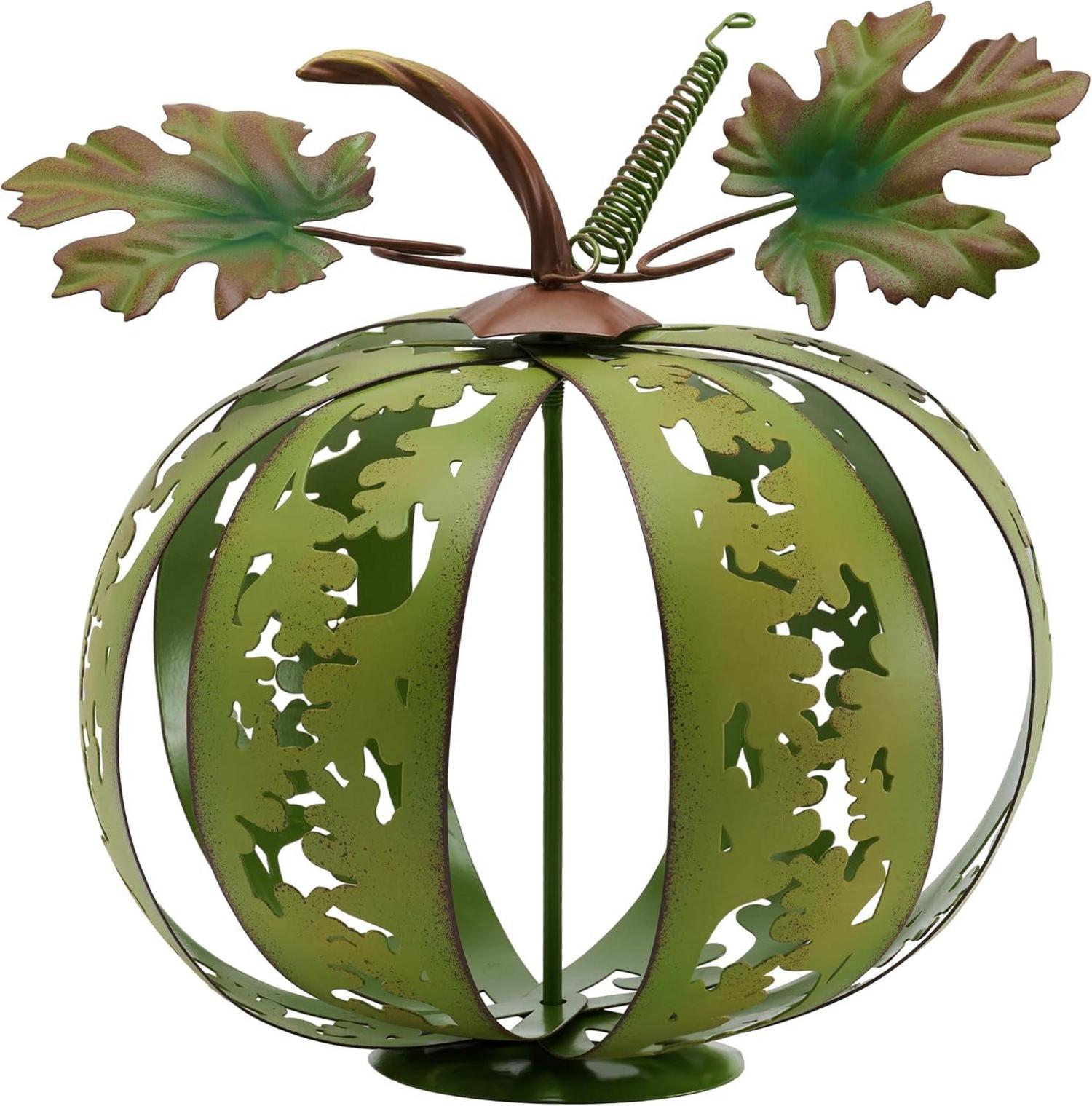 Herbstdeko Gartendeko Kürbis Metall Outdoor 24cm