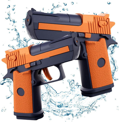 Wasserpistolen Set für Kinder mit großer Reichweite 2er Pack Orange A