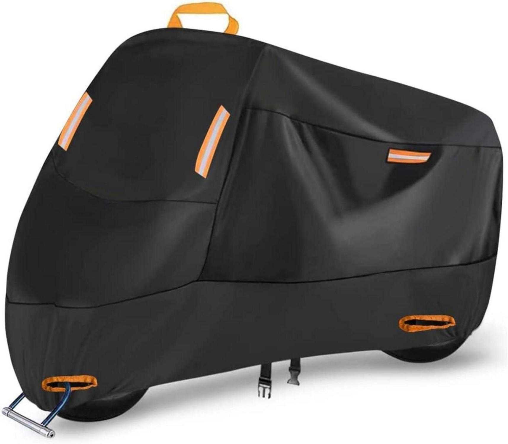 Motorradabdeckplane 300D Wasserdicht Oxford 4 Reflektionsstreifen 2