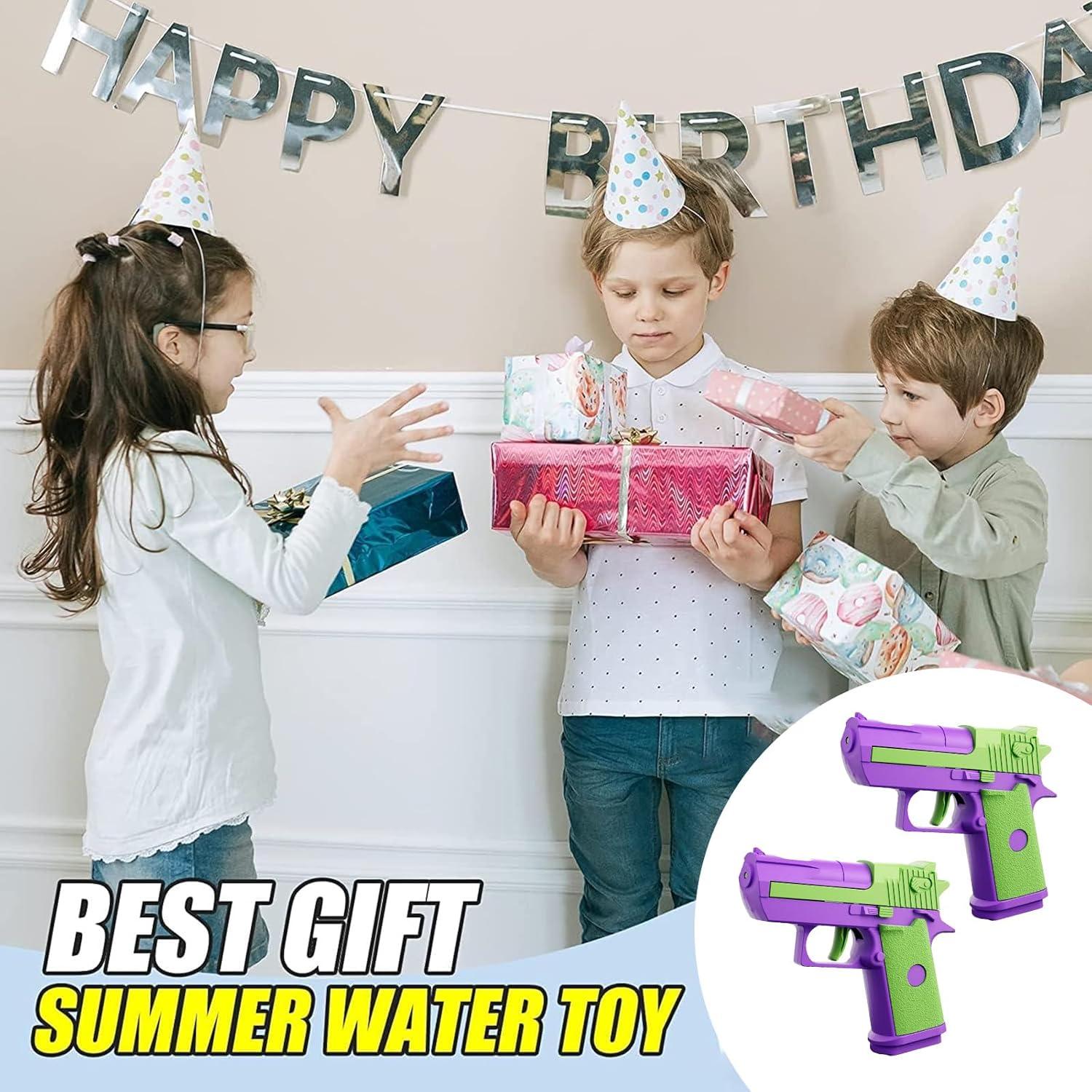 2er Set Mini Wasserpistolen für Kinder, großer Reichweite, Sommer