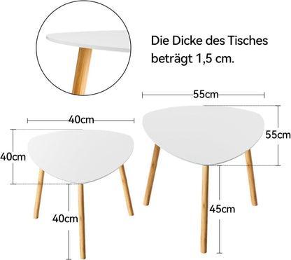 Modernes 2er Set Couchtisch Wohnzimmertisch Beistelltisch