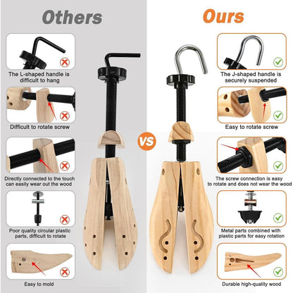 Schuhspanner Holz Herren Damen 4-Wege Schuhdehner