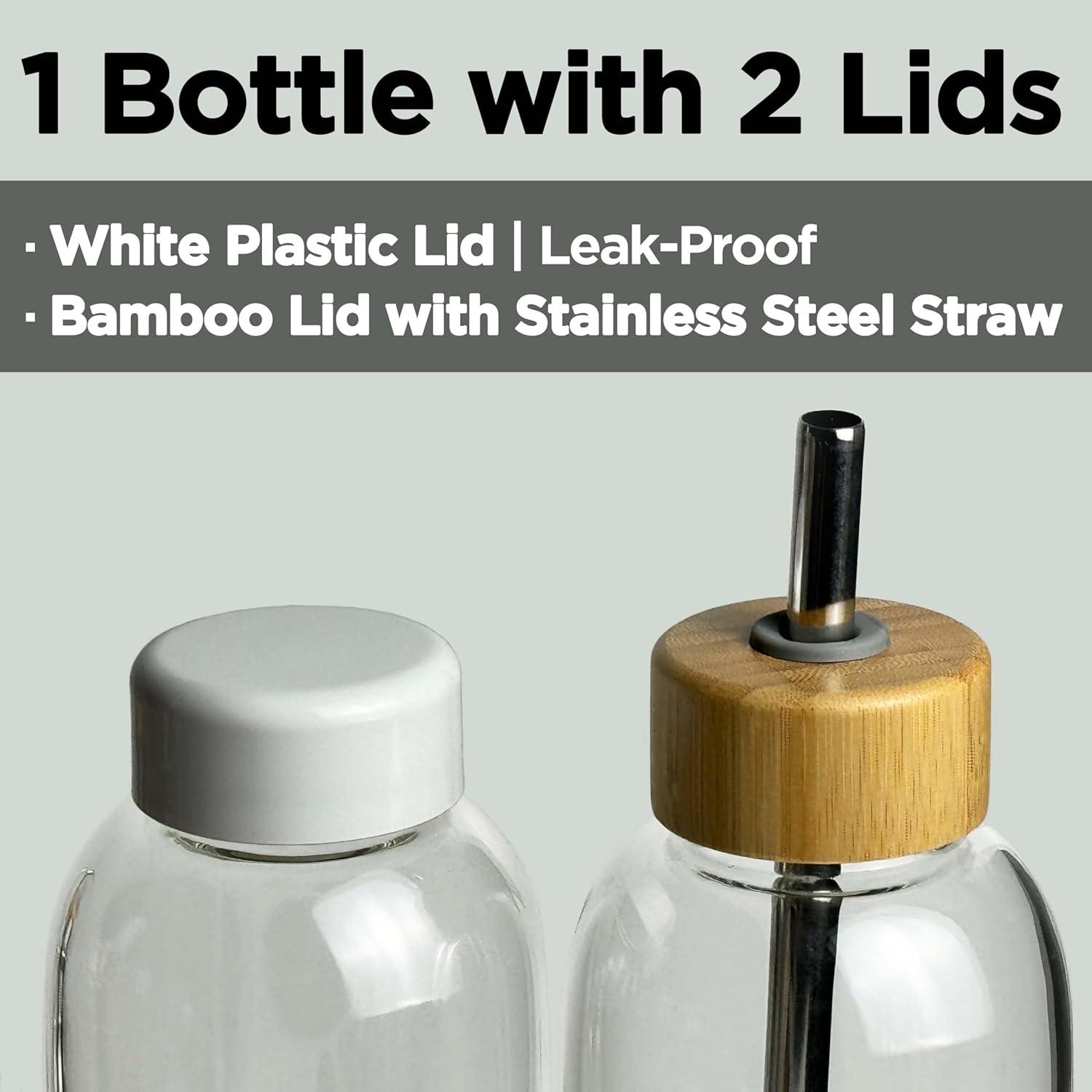 Sport Glasflasche 900 ml mit Neoprenhülle und Gurt