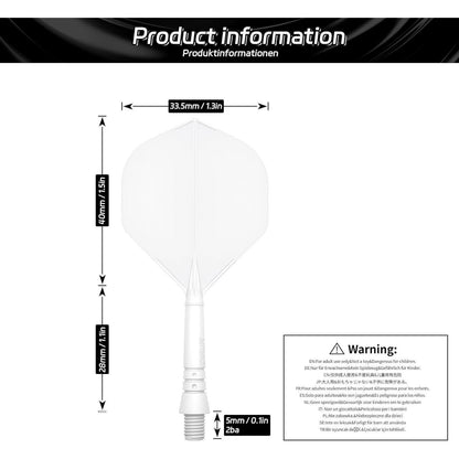 Dartschäfte und Dart Flights 3er-Set