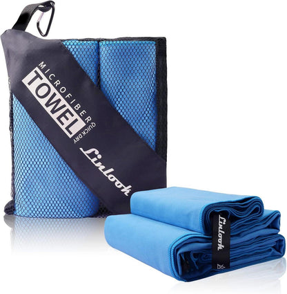 Schnelltrocknendes Microfaser Handtuch Set für Sport und Reisen