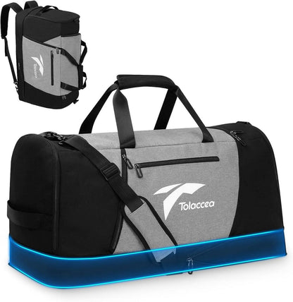 Erweiterbare Reisetasche Groß Weekender Sporttasche mit Schuhfach
