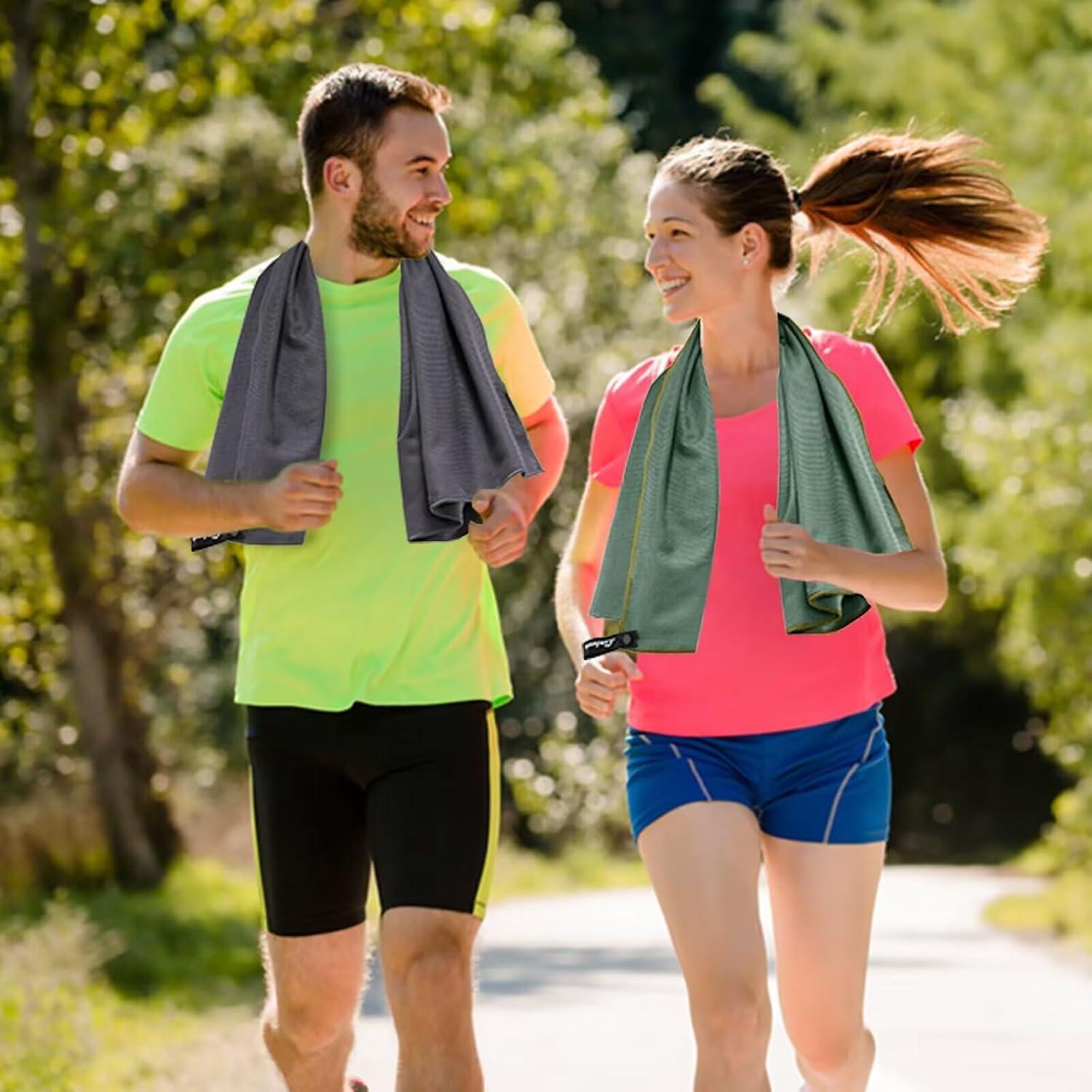 Microfaser Handtuch Klein 80x40cm 2er Set Schnelltrocknend Sport