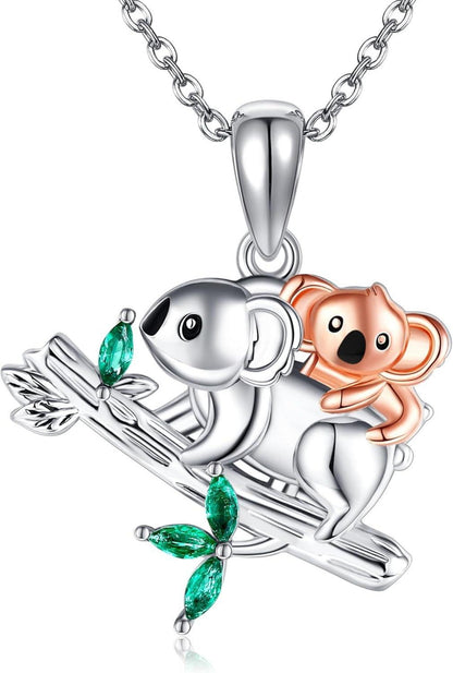 Koala Halskette 925 Sterling Silber Anhänger Geschenkbox