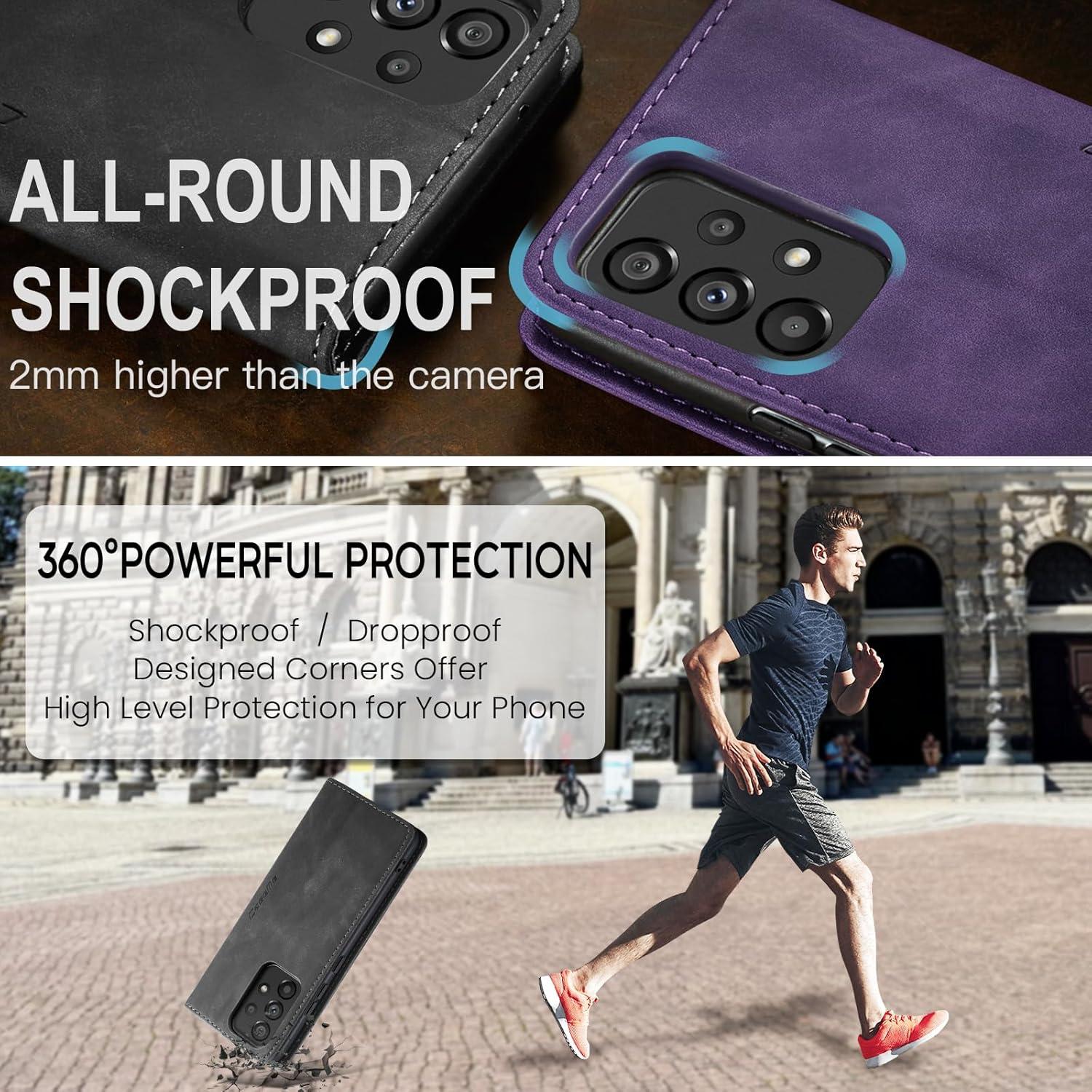 Samsung Galaxy A53 5G Hülle - Premium Leder Flip Case mit Magnet und