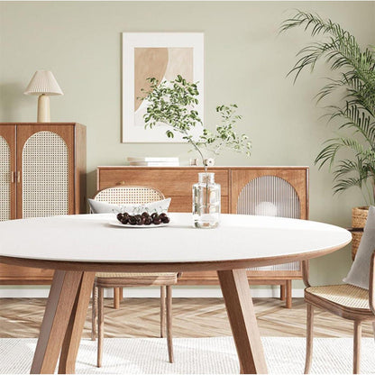 Runde PU Tischdecke 110cm – Wasserdichter Tischschutz