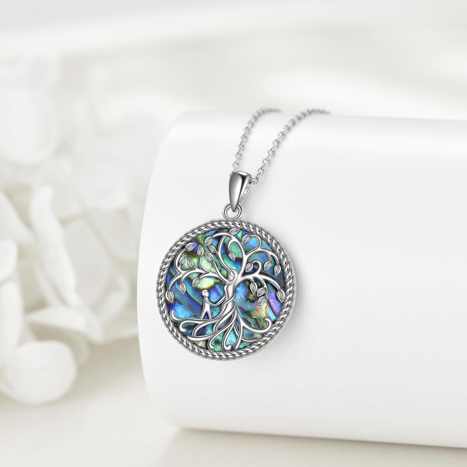 925 Sterling Silber Baum des Lebens Halskette mit Anhänger