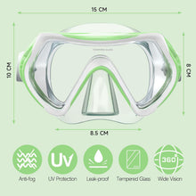 Taucherbrille Kinder Schwimmbrille Schnorchelmaske Jungen