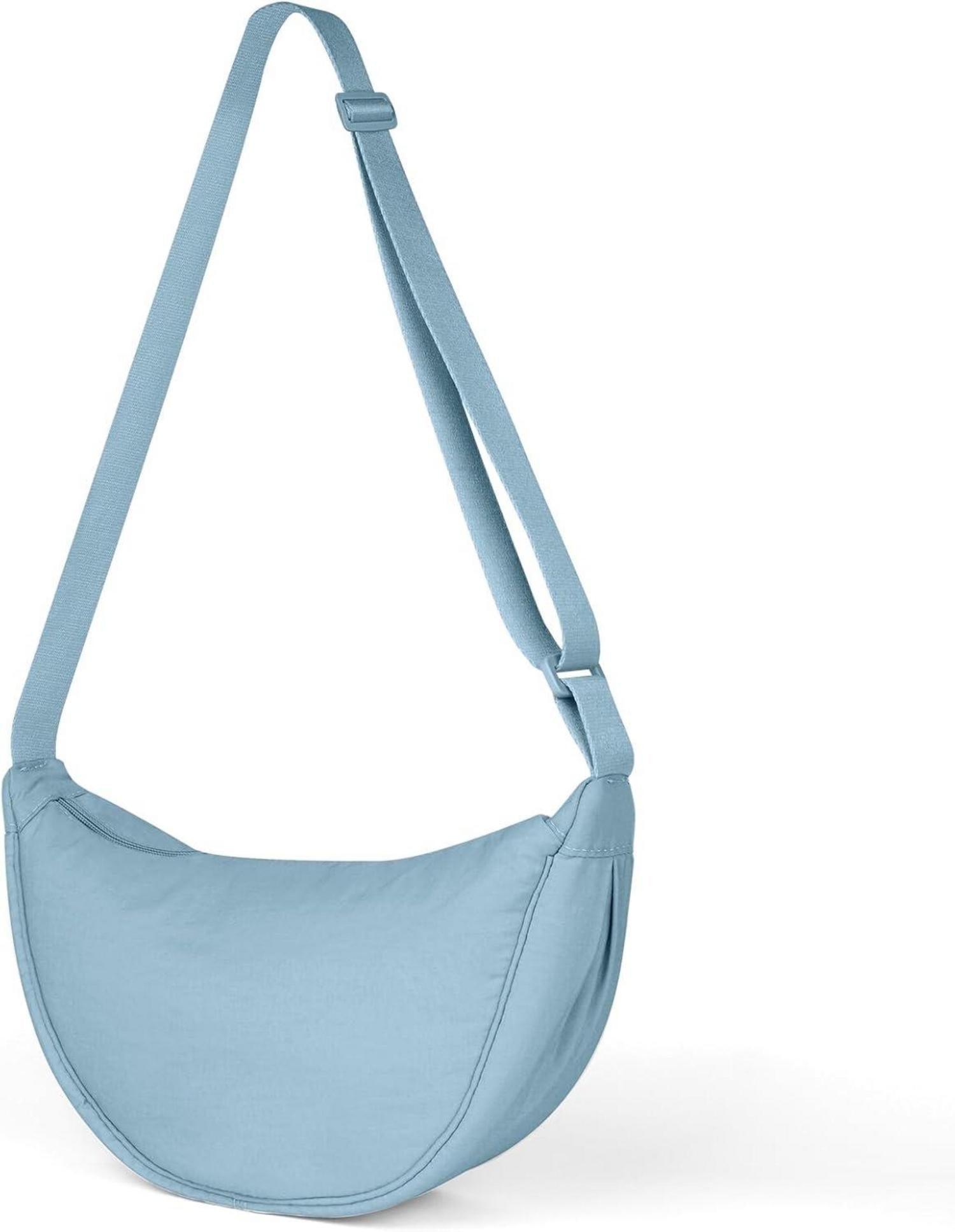 Damen Halbmond Crossbody Schultertasche Verstellbarer Schultergurt