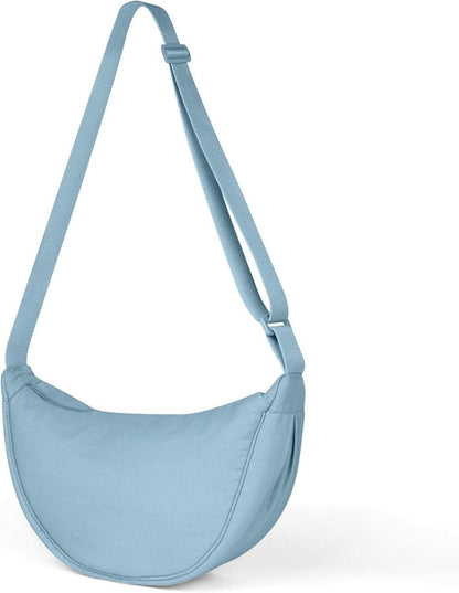 Damen Halbmond Crossbody Schultertasche Verstellbarer Schultergurt
