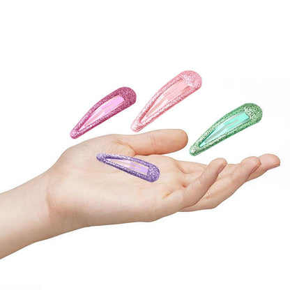 16er Set Glitzer Haar Schnappclips für Mädchen Kinder Kleinkinder