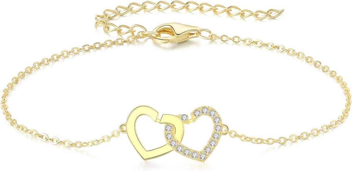 GW Armband Damen Herz Anhänger Zirkonia Silber Schmuck