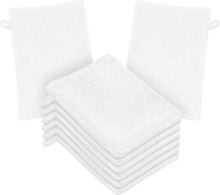 Mikrofaser Waschhandschuhe 8er Set für Make-up-Entfernung