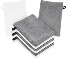 8er Set Mikrofaser Waschhandschuhe für Make-up Entfernung