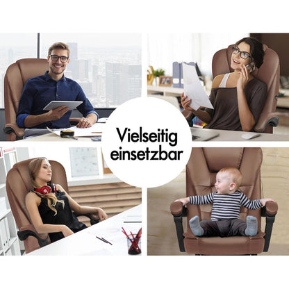 Ergonomischer Bürostuhl mit verstellbarer Kopfstütze und