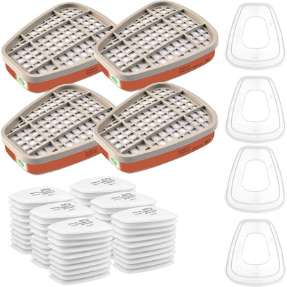 6001 Filter gegen Organische Dämpfe Set + Baumwollfilter, 60