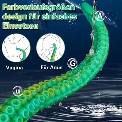 Wakelust 40CM Oktopus-Tentakel Fantasy Silikon Dildo für Sie Anal G-Punkt