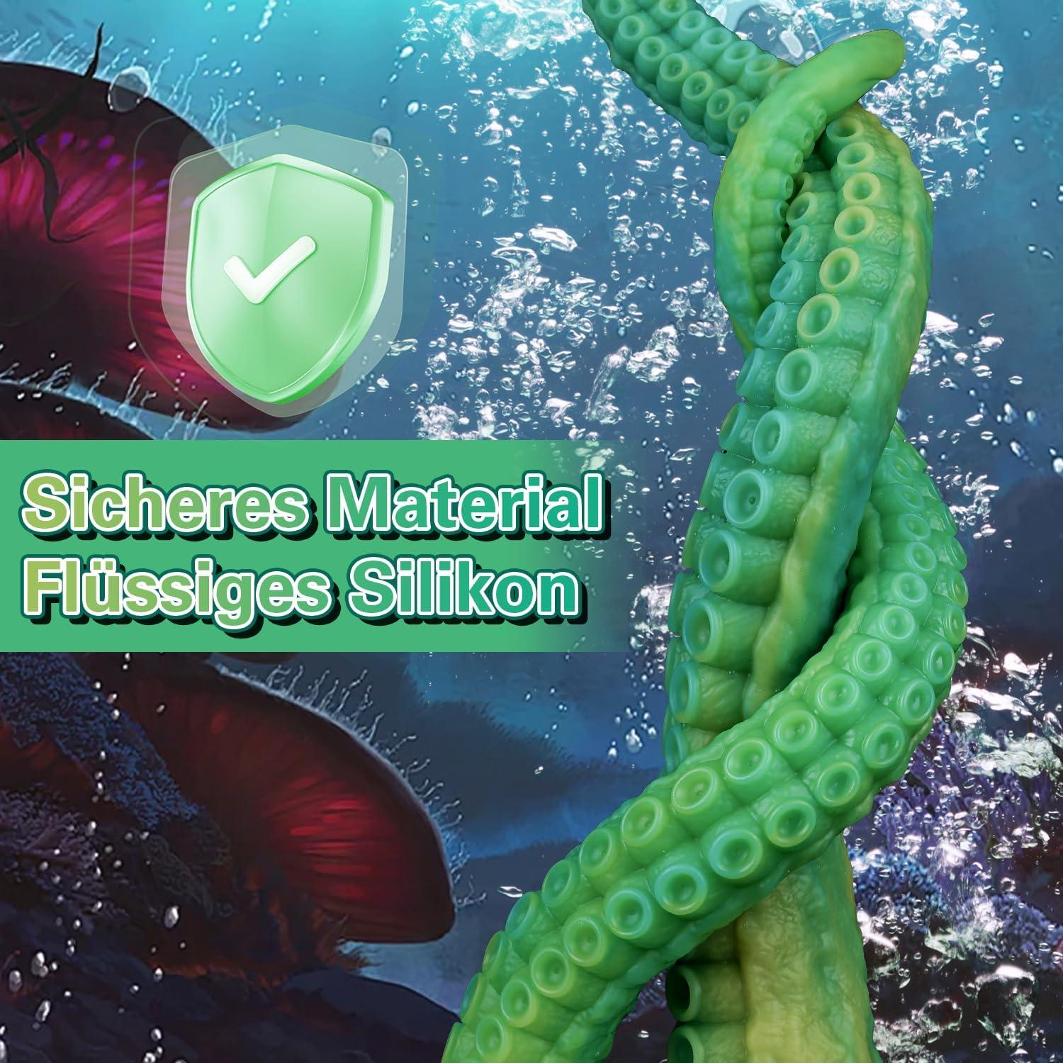 Wakelust Oktopus Dildo 40CM Silikon Monster Saugnapf G-Punkt Anal Plug
