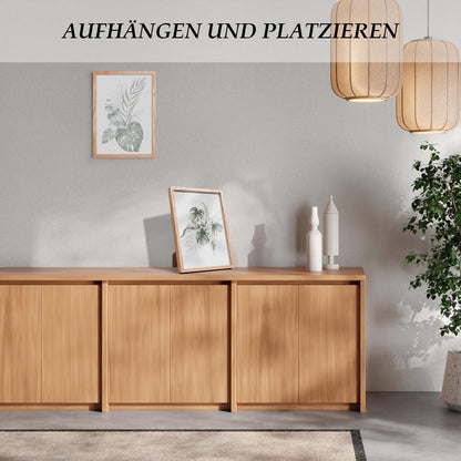 Kromapolis 2er Bilderrahmen Eiche Holz Natur A4 Poster Rahmen Modern