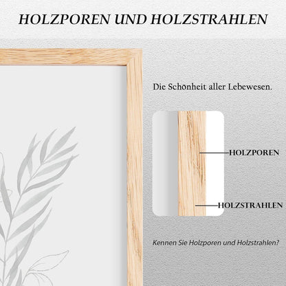 Modernes 2er Bilderrahmen-Set Eiche Natur A4 Poster Rahmen 21x29,7cm