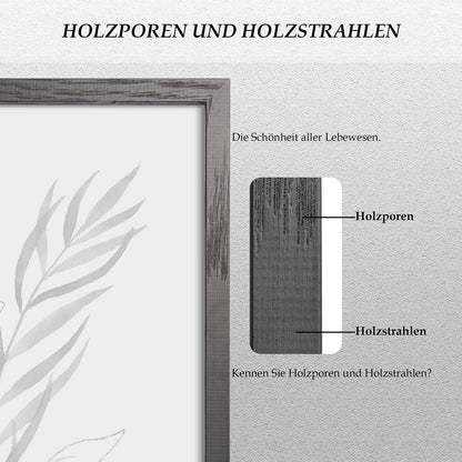 Bilderrahmen A3 Holz Schwarz Eiche 29,7 x 42 cm Moderngestaltung