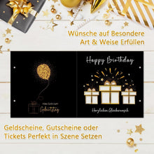 Geldgeschenke  Geburtstag Verpackung Geburtstagskarte