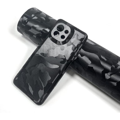 Auto Folie Camouflage Schwarz Glänzend – Selbstklebend 300x152cm
