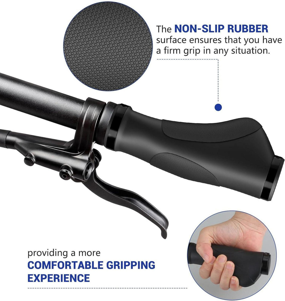 Fahrradgriffe MTB Lenker Ergonomisch Design rutschfest 22.2mm E-Bike