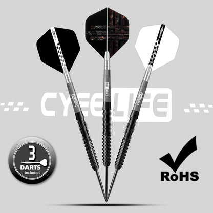 Tungsten Darts Set 23g Steel Tip mit Zubehör und Sharpener