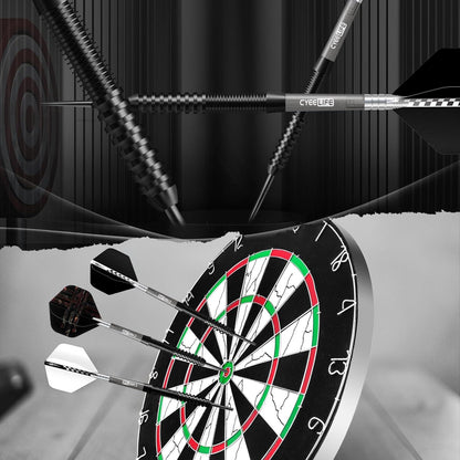 Professionelles Tungsten Darts Set 23g Steel Shafts Flights Sharpener