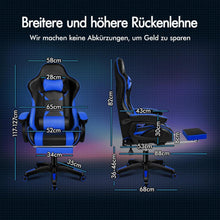 ALFORDSON Bürostuhl mit Massage-Lendenkissen ergonomischer