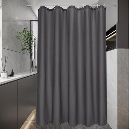 Duschvorhang Textil Wasserdicht Antischimmel 150x180 Schmal Dunkelgrau