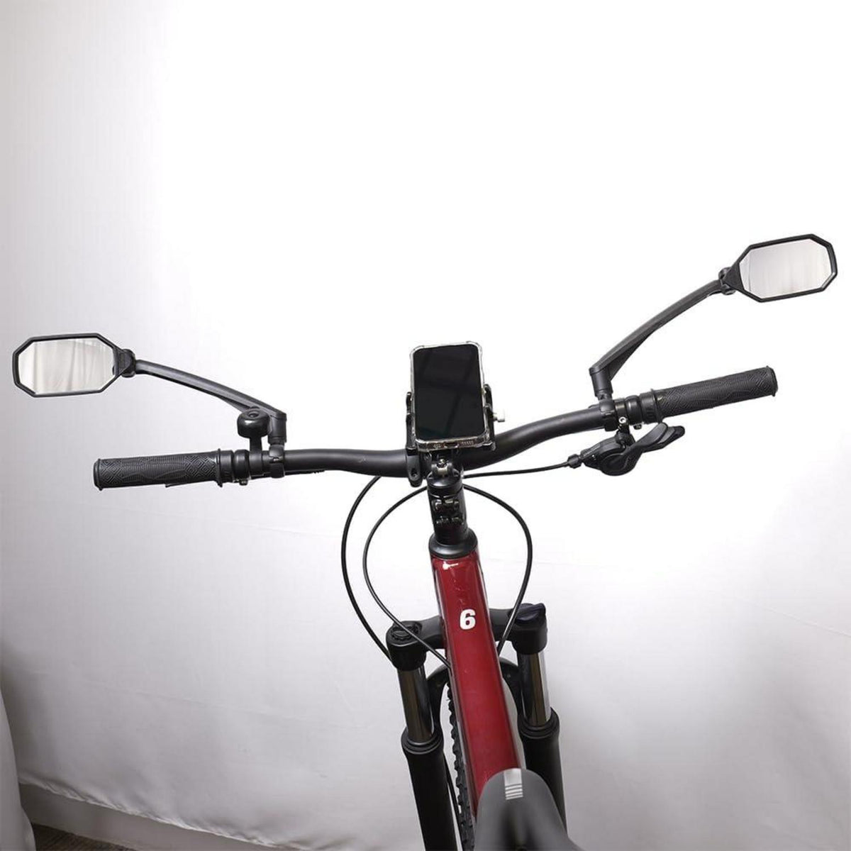 Fahrrad Lenkerspiegel High-Definition konvexe Glaslinse sicher