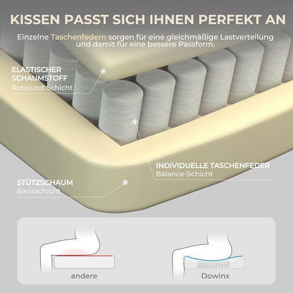 Ergonomischer Chefsessel Bürostuhl mit Fußstütze und verstellbaren