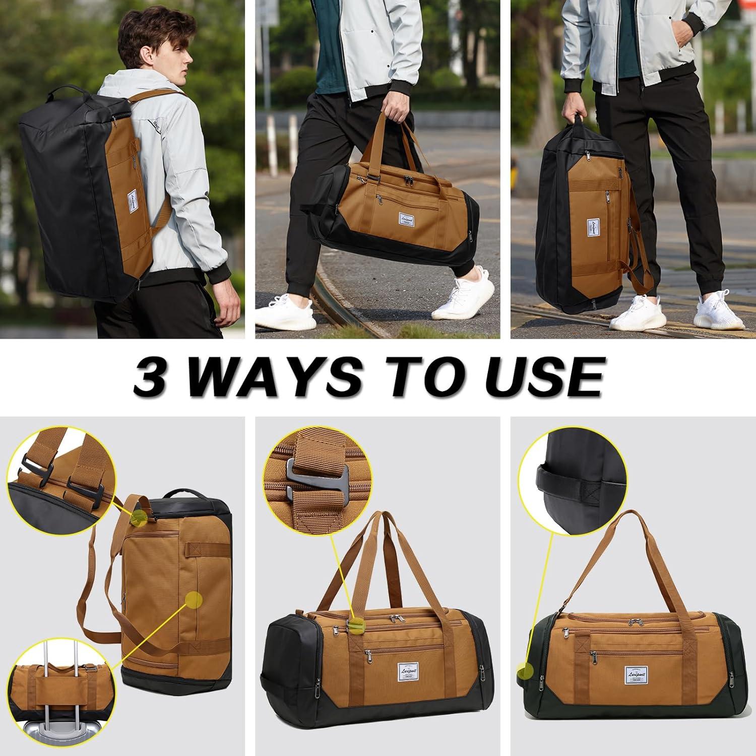 Moderne Reisetasche mit Schuhfach und Nassfach 40L für Damen und