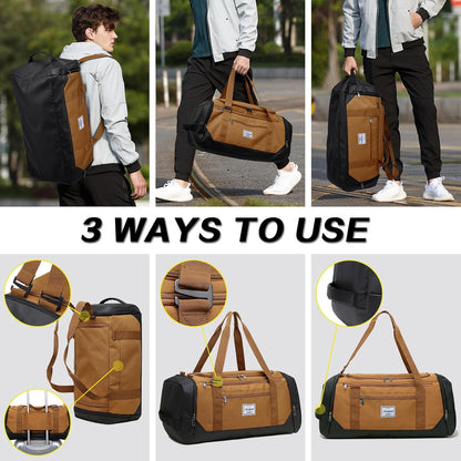 Moderne Reisetasche mit Schuhfach und Nassfach 40L für Damen und