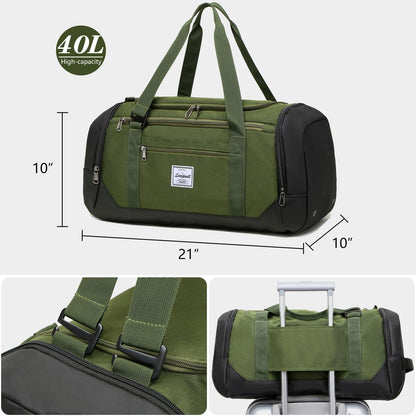 Laripwit Sporttasche 40L Herren Rucksack Fitness Reisetasche wasserdicht