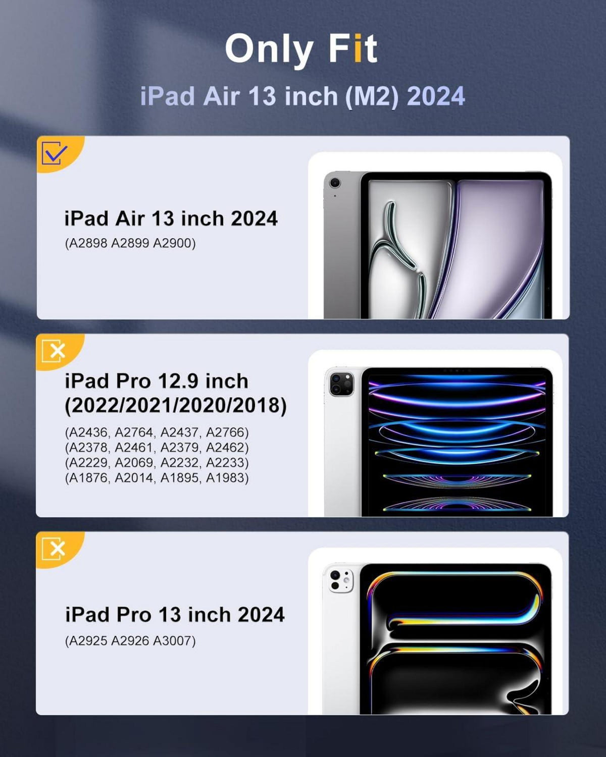TiMOVO iPad Air 13 Zoll Hülle 2024 mit Stifthalter